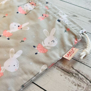 Kis péksütis zsák - balettos nyuszi