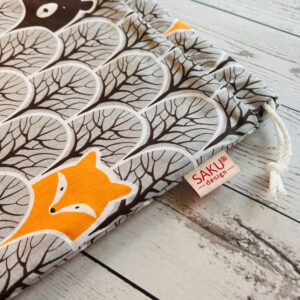 Kis péksütis zsák - erdős rókás