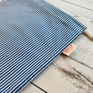 Kis péksütis zsák - kék csíkos