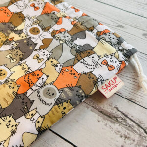 Kis péksütis zsák - kis cicafejes