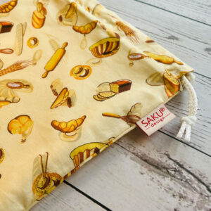 Kis péksütis zsák - péksüti mintás