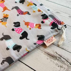 Közepes kenyeres zsák - tacskós